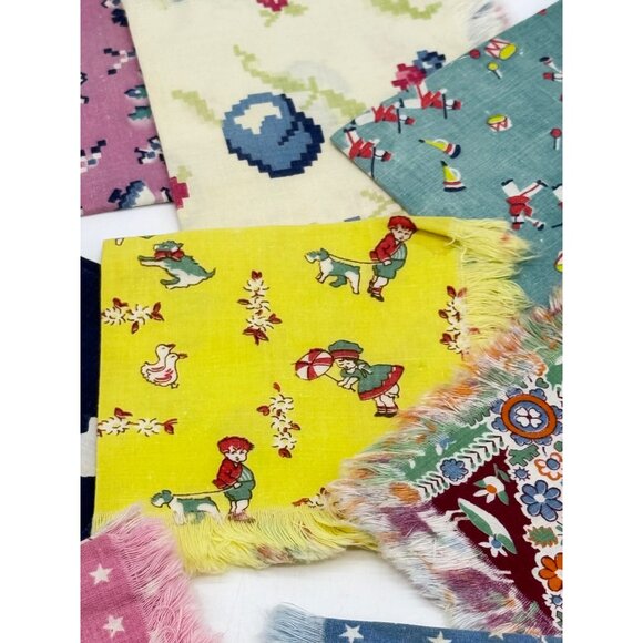 Vintage 1940s Childrens Handkerchiefs Set - Picture 13 of 14
